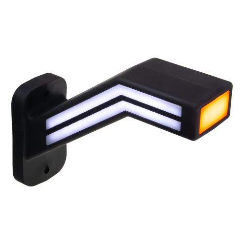 Pozičné LED (tykadlo) gumové ľavé - červeno/bielo/oranžové, 12-24V,ECE