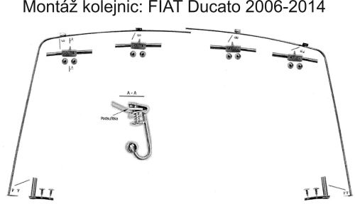 Koľajnice FIAT Ducato od 2006 aj od 2014