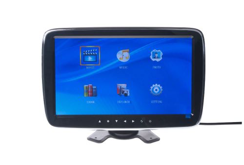 LCD monitor 10,1" na opierku/palubnú dosku s microSD/USB/FM modulátor