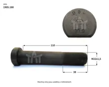 skrutka kolesa MAN/MB M22x1, 5x110x38mm