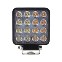LED svetlo štvorcové biele/oranžové, 16x3W, 110x110mm, ECE R10 LED svetlo štvorcové biele/oranžové, 16x3W, 110x110mm, ECE R10