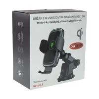 Držiak s Qi dobíjaním, motoricky ovládaný s chladením, 2 typy uchytenia v cene (3)