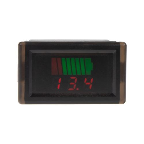 Digitálny voltmeter s ukazovateľom stavu batérie 6/12/24V