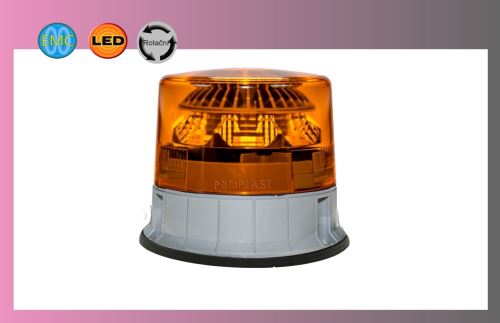 maják LED-PRO ROTA FLASH XL- 12/24V- oranž.na 3 skrutky-rotačné