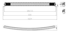 LED rampa prehnutá, 180x3W, 1067mm, ECE R10 (1)