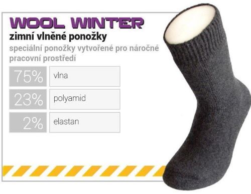Zimné vlnené ponožky