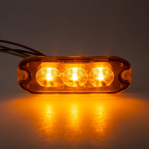 PROFI SLIM výstražné LED svetlo vonkajšie, oranžové, 12-24V, ECE R65