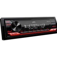 JVC autorádio bez mechaniky/Bluetooth/USB/AUX/červená farba podsvietenia/odním.panel (1)