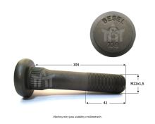 skrutka kolesa DAF M22x1, 5x104x41mm ZN