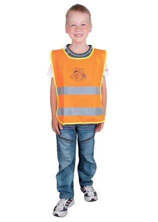 Detská výstražná vesta - farba: oranžová