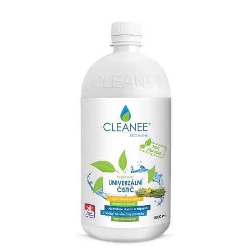 CLEANEE ECO prírodný hygienický čistič UNIVERZÁLNY s vôňou CITRÓNOVÉ TRÁVY 1L