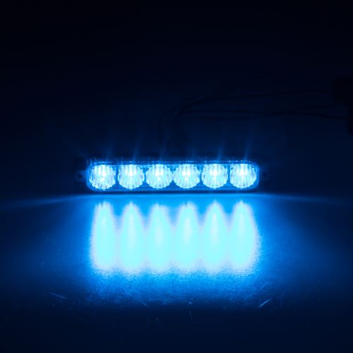 PROFI SLIM výstražné LED svetlo vonkajšie, modré, 12-24V, ECE R65