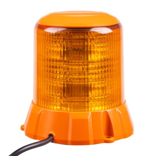 Robustný oranžový LED maják, oranž.hliník, 96W, ECE R65