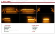 SLIM LED rampa 610mm, oranžová, 12-24V, 36 +72LED, ECE R65 (3)