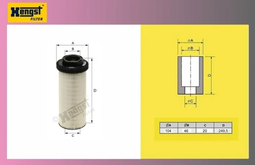filter naftový DAF XF95-105