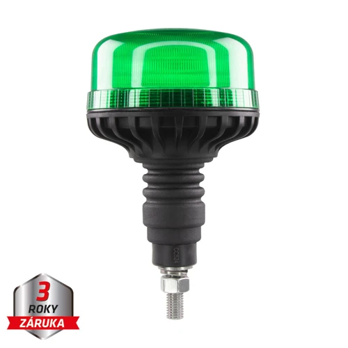 LED maják, 12-24V, 36xLED zelený, na skrutku, ECE R10