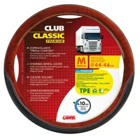 Poťah na volant 44-46cm čierno / hnedý Premium Poťah na volant 44-46cm čierno / hnedý Premium