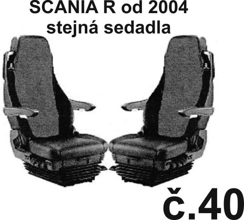 Poťahy sedadiel SCANIA č.40 – menčester