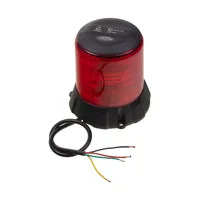 Robustný červený LED maják, čierny hliník, 96W, ECE R65 (3)