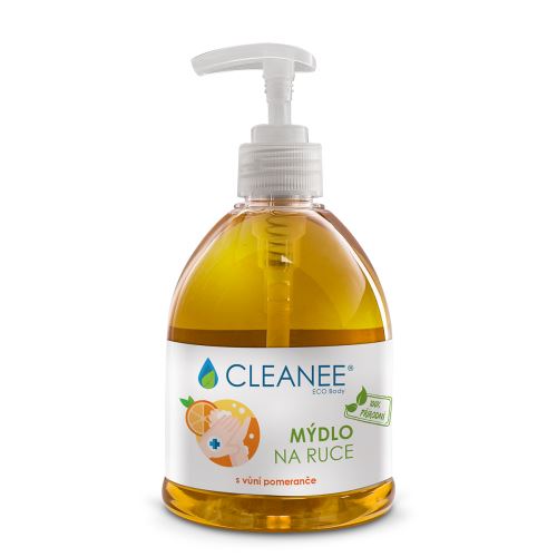 CLEANEE ECO Body 100% prírodné mydlo na ruky s vôňou pomaranča 500ml