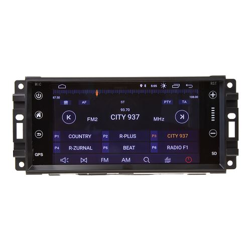 Autorádio pre Jeep 7" LCD, Android, WI-FI, GPS, Carplay, Mirror link, Bluetooth, 3 x USB