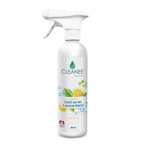 CLEANEE ECO hygienický čistič WC s aktívnou penou s vôňou citróna 500 ml