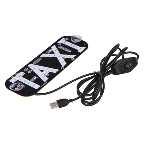 LED banner s nápisom TAXI, zelený/červený