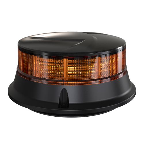 LED maják, 12-24V, 30x0,7 W oranžový, magnet, ECE R65 R10