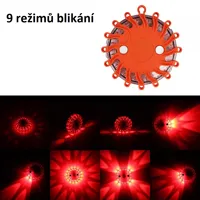 LED výstražné svetlo 16LED, oranžové (3)