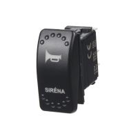Rocker spínač SIRÉNA 12/24V Rocker spínač SIRÉNA 12/24V
