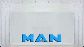 zástera kolesa MAN 640x360-pár - biela - modré písmo