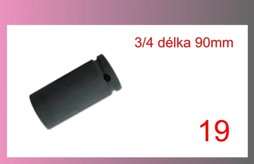 hlavica 3/4" 19mm-predĺžená