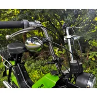 Zvukový systém na motocykel, skúter, ATV s USB, BT, 2 x diaľkové ovládanie, farba chróm (5)