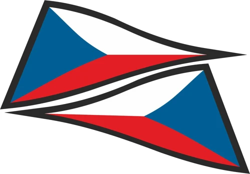 Vlajka trojuholník - ČR