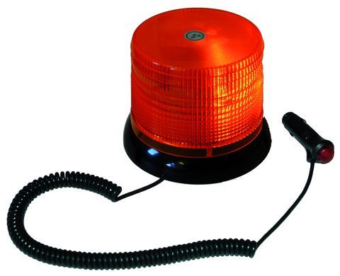 Majáčik oranžový, magnetický s LED, 12V