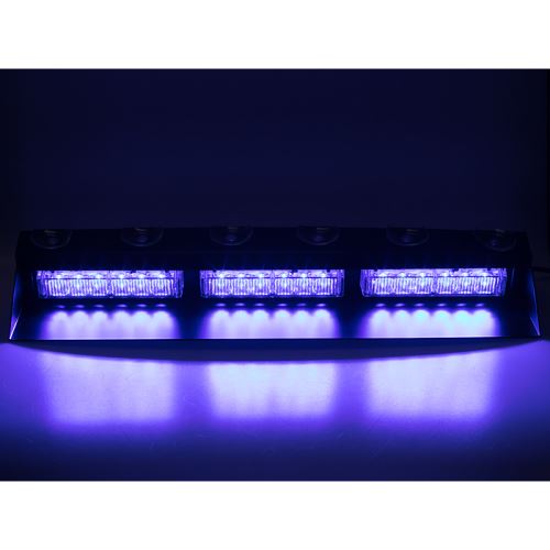 PREDATOR LED vnútorné, 18x3W, 12-24V, modrý, 490mm, ECE R10
