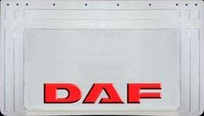 zástera kolesa DAF 640x360-pár - biela - červené písmo