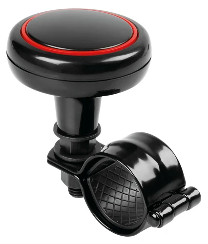 Guľa na volant, čierno/červená ⌀ 30-37mm