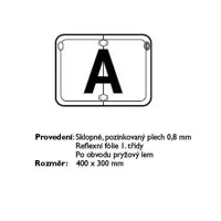 tabuľa vozidiel-A-sklopná prevaž.odpad