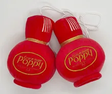 Plyšové POPPY fľaštičky - červené