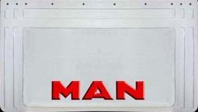 zástera kolesa MAN 640x360-pár - biela - červené písmo