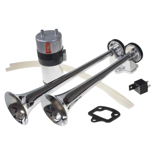 2-tónová fanfára 380mm, 12V stály/striedavý tón s kompresorom