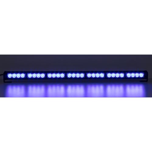 LED svetelná alej, 28x LED 3W, modrá 800mm, ECE R10