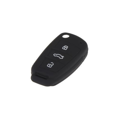 Silikónový obal pre kľúč Audi 3-tlačítkový, čierny