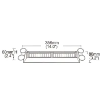 PREDATOR LED vnútorné, 12x3W, 12-24V, oranžový, 353mm, ECE R10 (1)