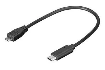 Káblová redukcia USB-C / microUSB pre montáž DVRB s microUSB do vozidiel Škoda