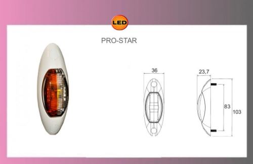 LED-PRO-STAR-červ./biely-12/24V-