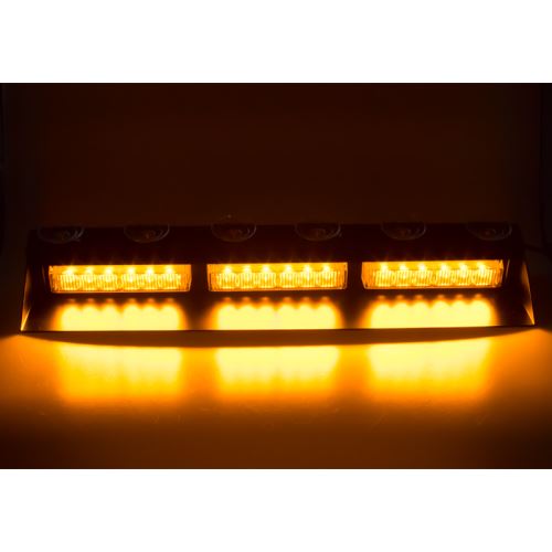 PREDATOR LED vnútorné, 18x3W, 12-24V, oranžový, 490mm, ECE R10