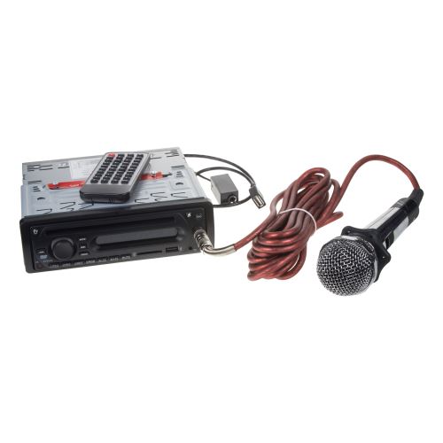 1DIN rádio pre autobusy s DVD/CD, 2x USB, SD, Mikrofón pre sprievodcu