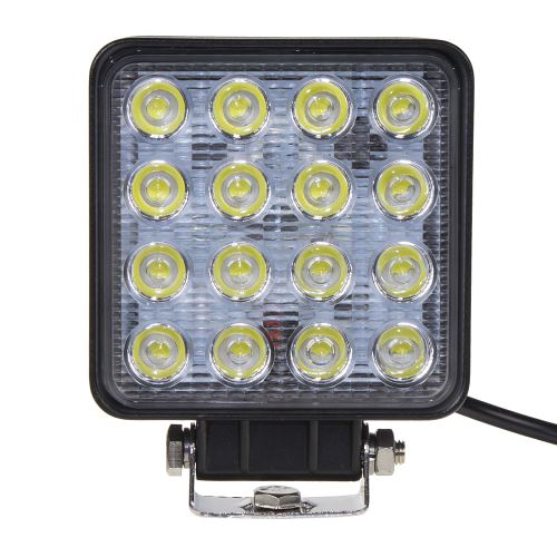 LED svetlo hranaté, 16x3W, 107x107x60mm, ECE R10/R23